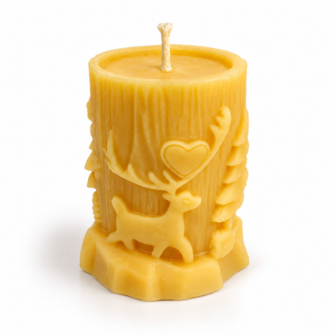 Bienenwachskerze ,,Weihnachtswald,,