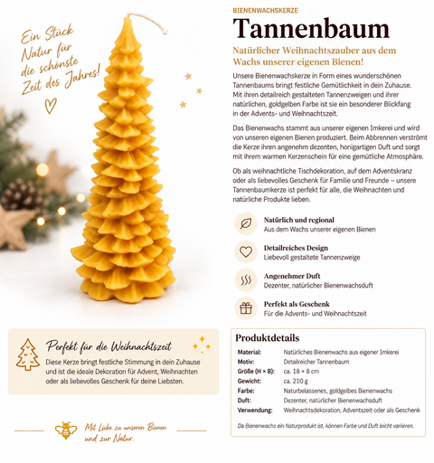 Bienenwachskerze ,,Tannenbaum,,