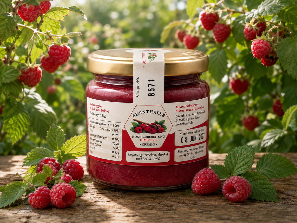Honey Preparation with Raspberries