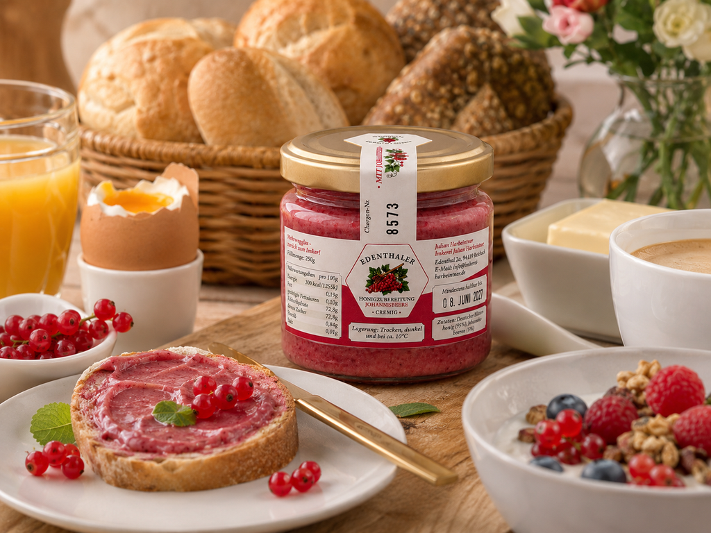 Honey preparation with currants