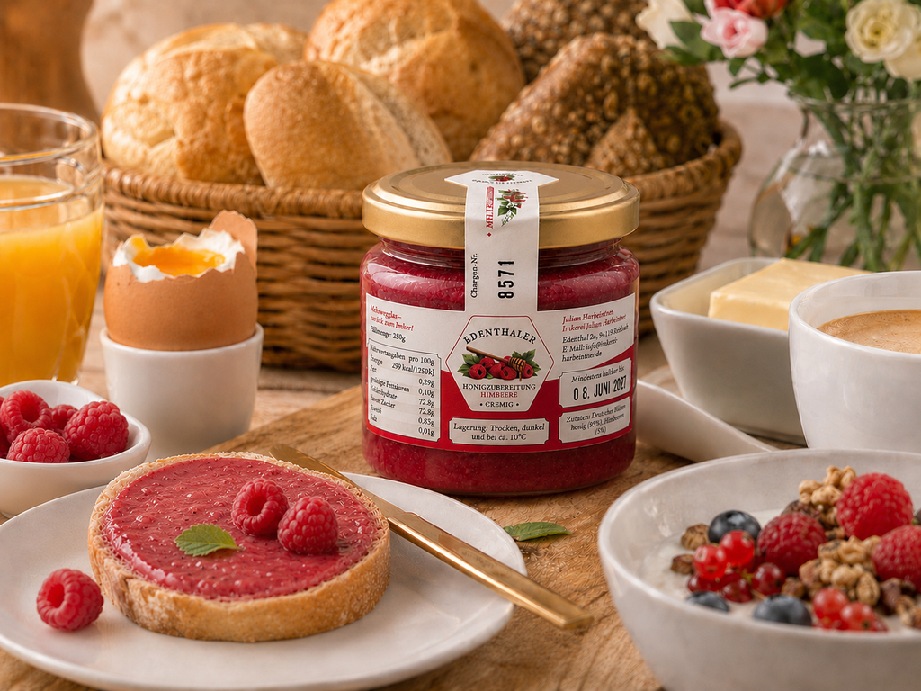Honey Preparation with Raspberries