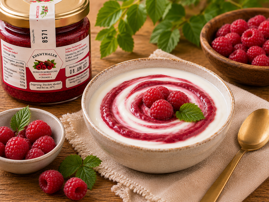 Honey Preparation with Raspberries