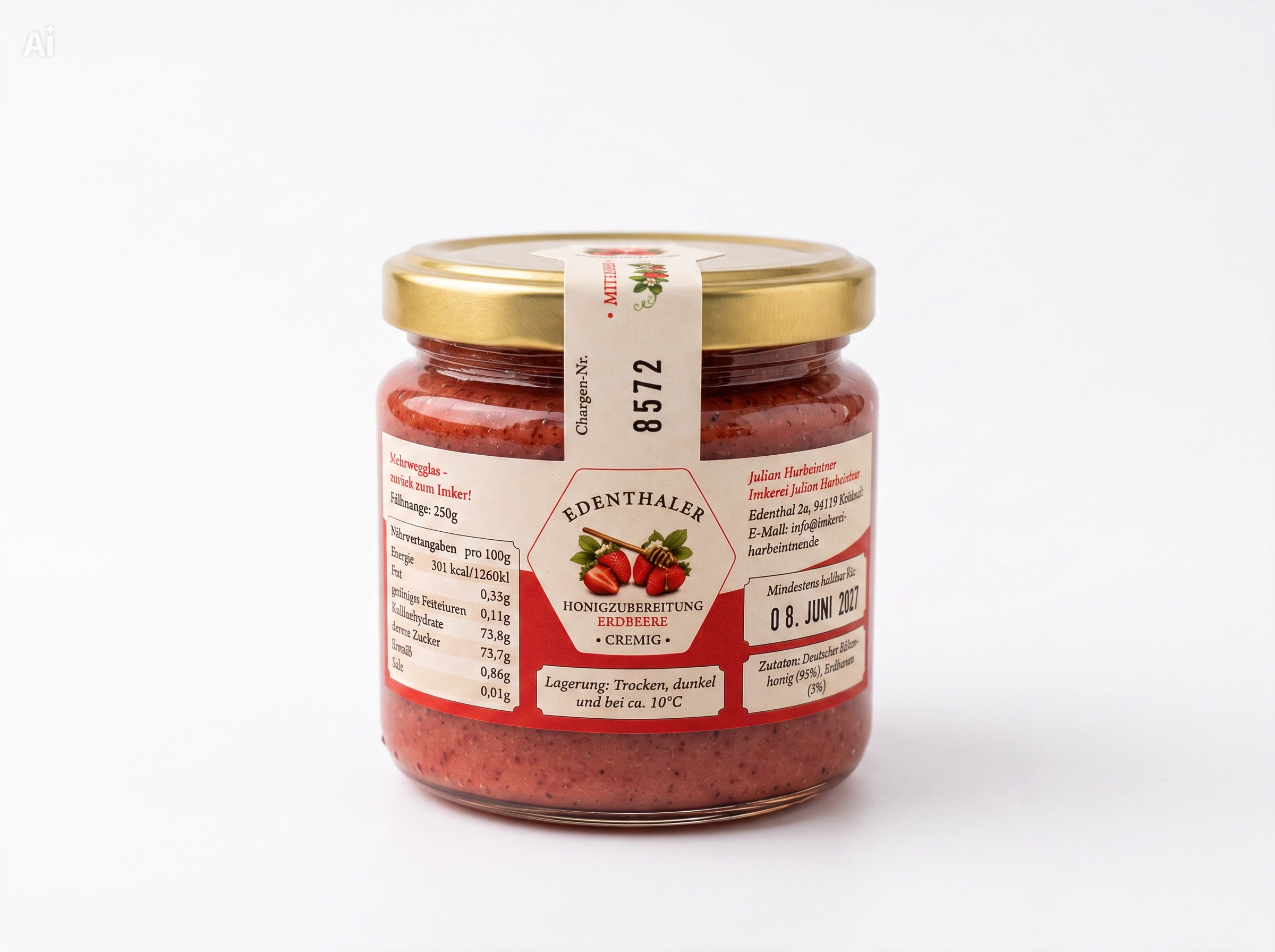 Honey preparation with currants